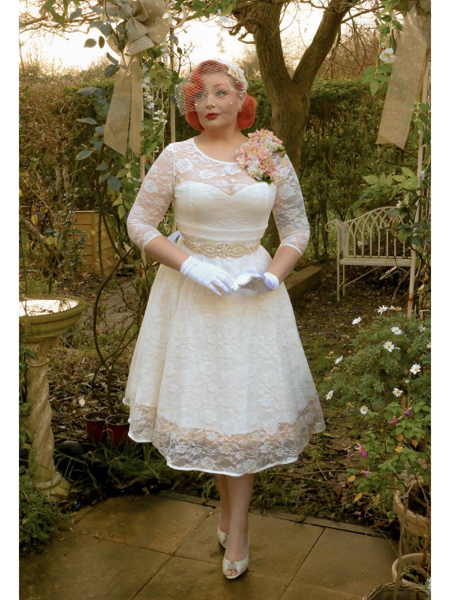 Dolly & Dotty Kleid Madeline White Lace Brautkleid