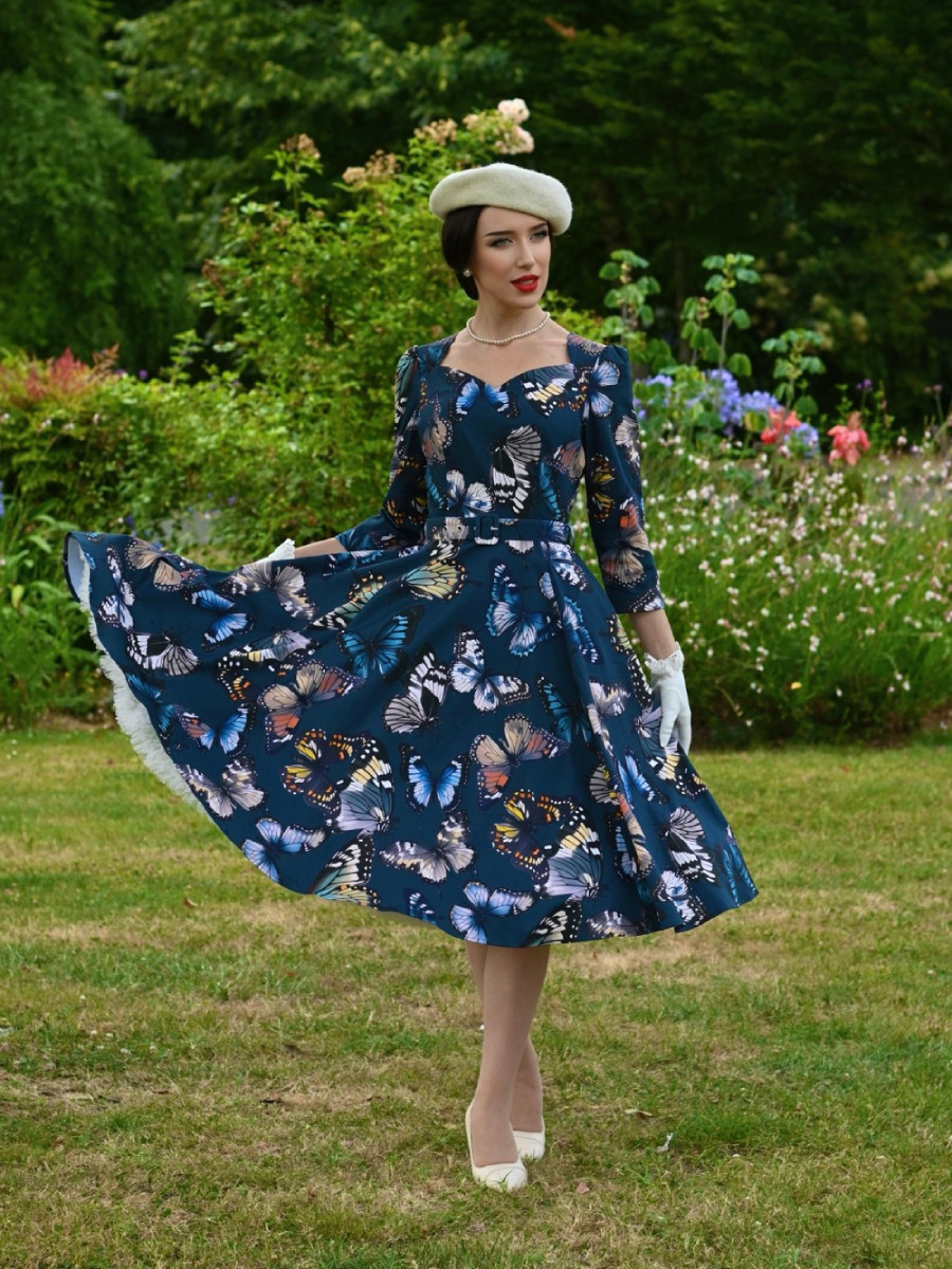 Hearts and Roses Kleid Bambi Butterfly Swing Dress