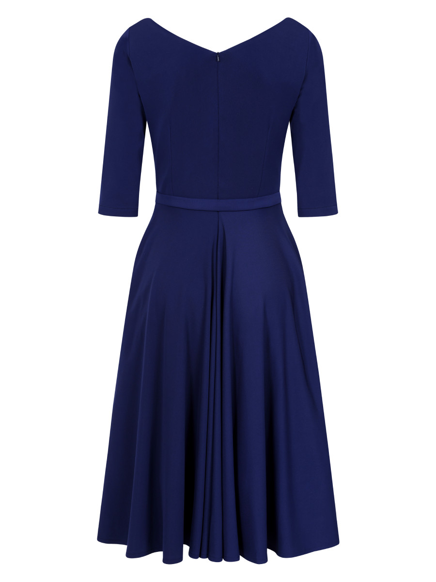 Glamour Bunny Kleid Gina Lee Swing Dress blau