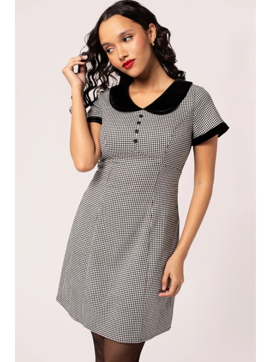 Hell Bunny 60s Kleid Teddy Mini Dress Pepita