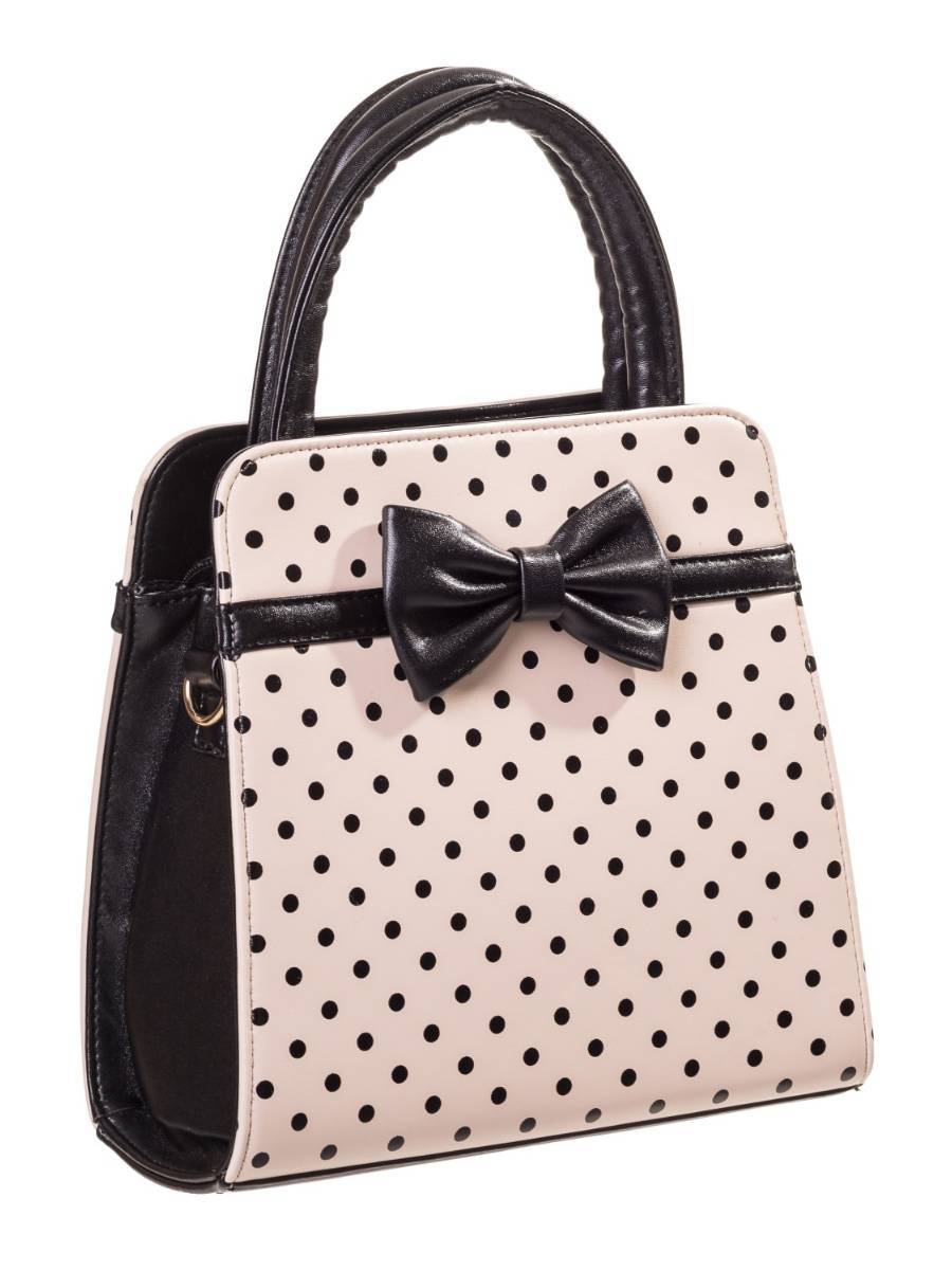 Banned Handtasche Carla creme Polkadot