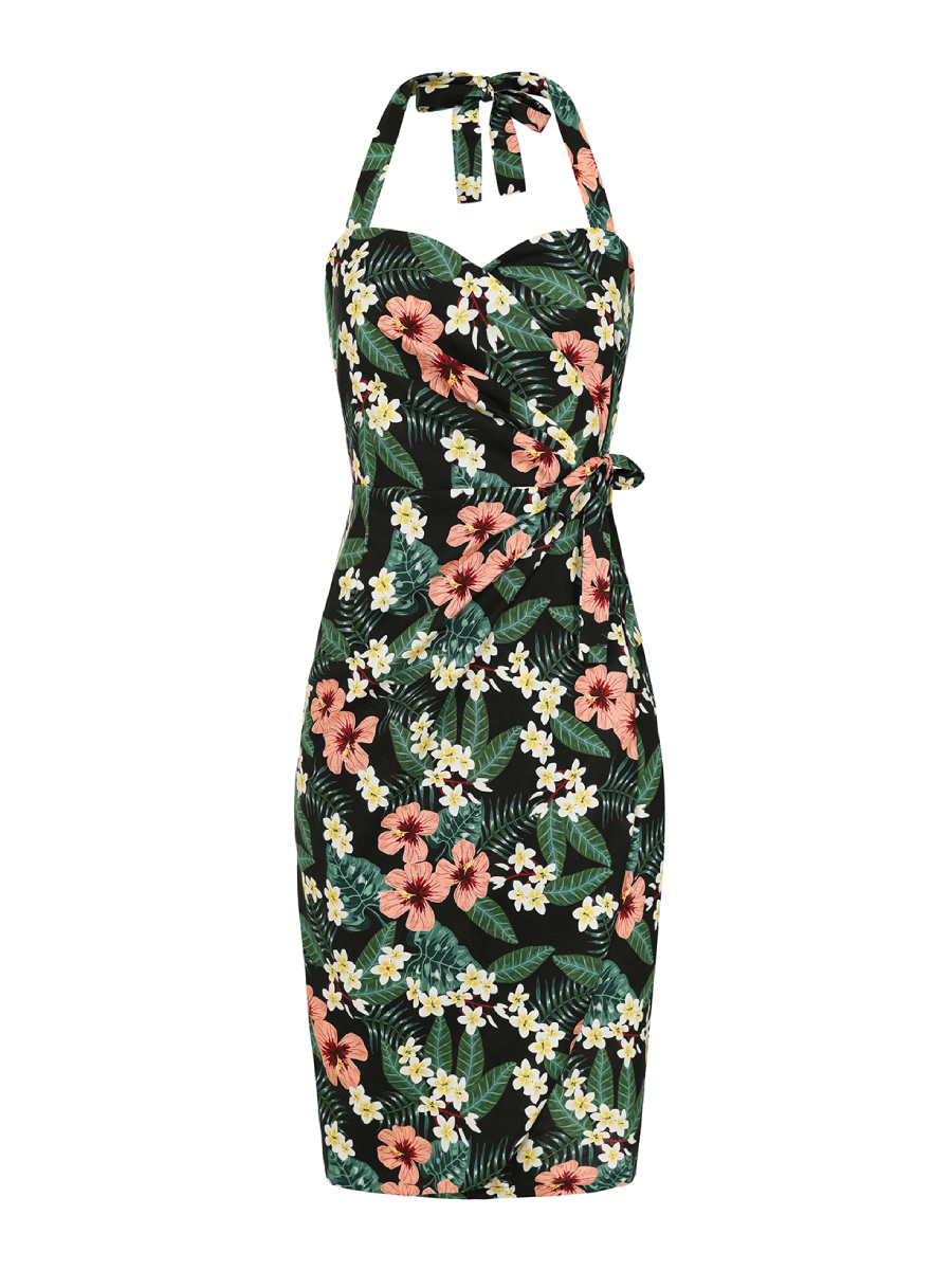 Banned Kleid Evie Tropical Tiare Sarong Dress