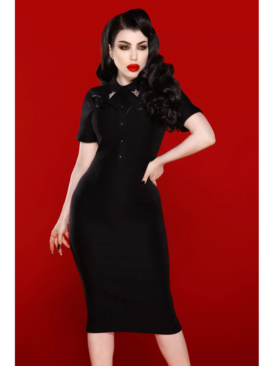 Katakomb Pencilkleid Wanda Dress schwarz