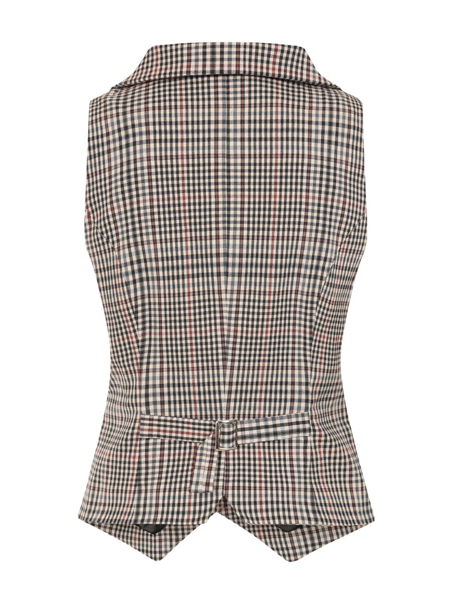 Glamour Bunny Weste Dakota Waistcoat Brown Check