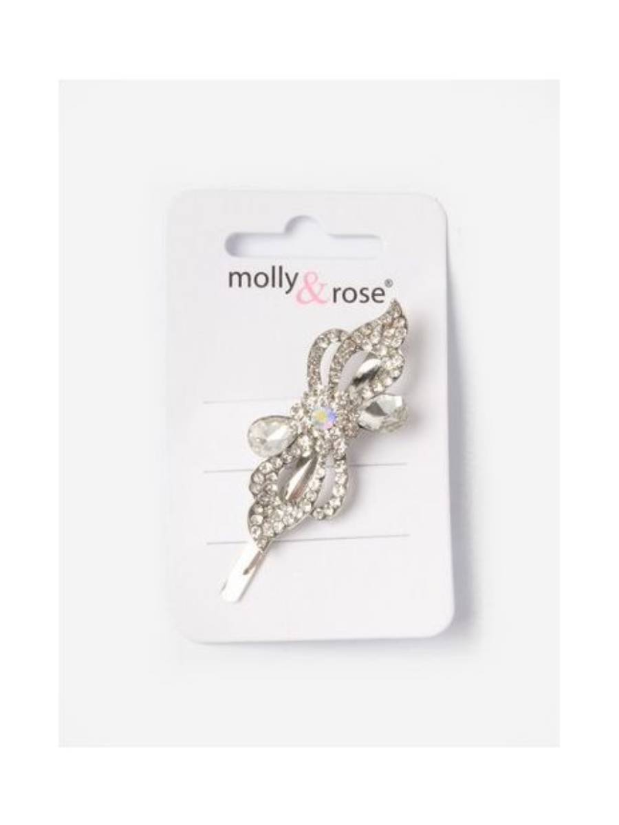 Metall Haarklemme im Vintage Style mit Strass