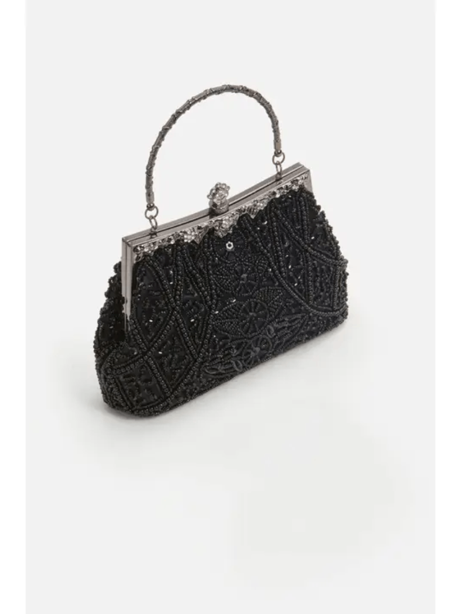 20er Jahre Handtasche schwarz