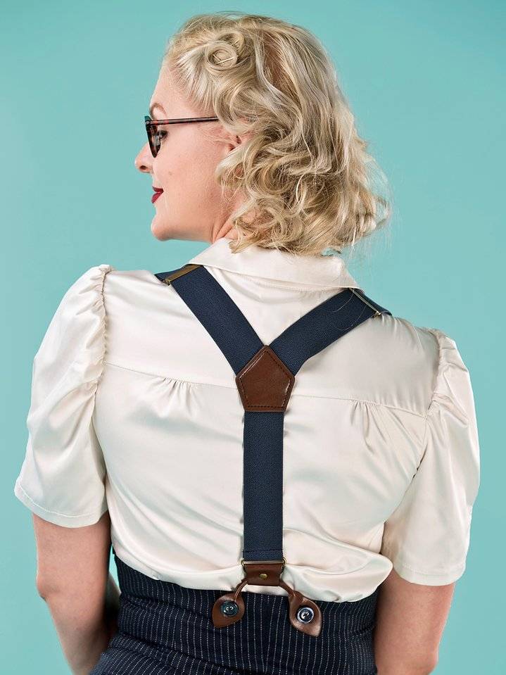 Emmy Hosenträger The Sassy Suspenders Navy Coffee