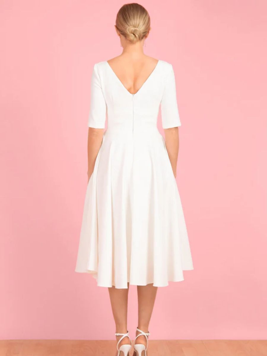 The Pretty Dress Company Kleid Hepburn Swing Dress ivory creme