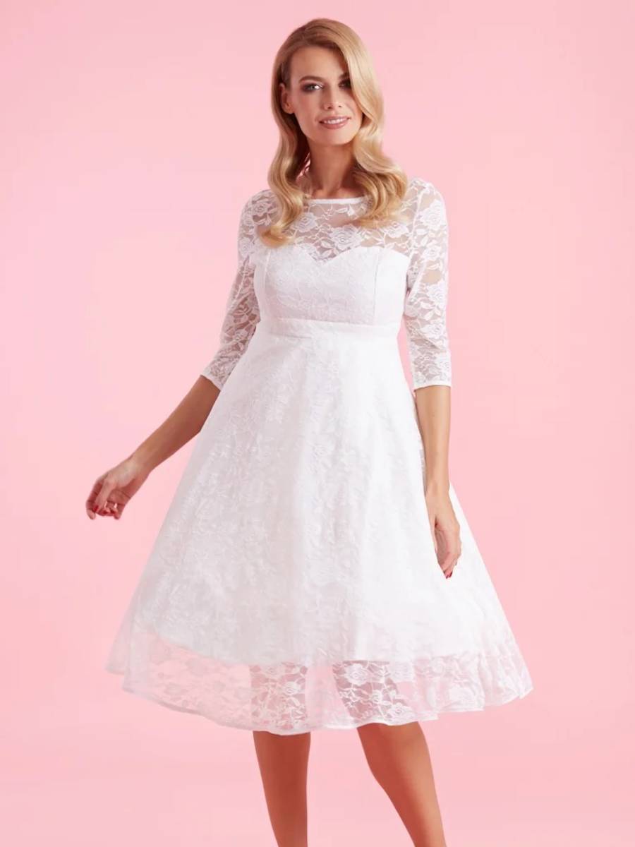 Dolly & Dotty Kleid Madeline White Lace Brautkleid
