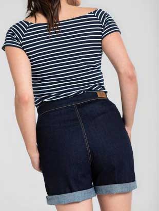 Hell Bunny Jeans Shorts Yaz dunkelblau