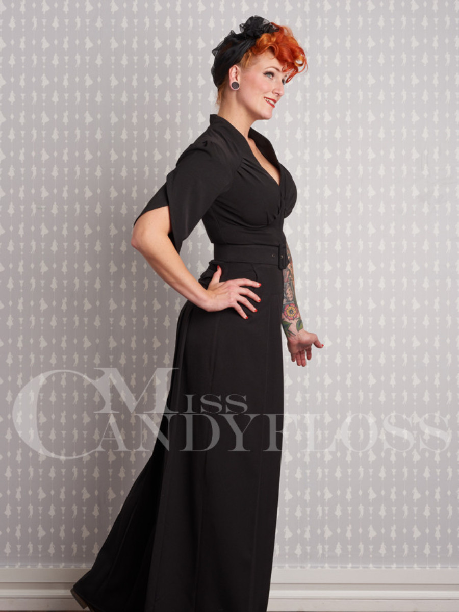 Miss Candyfloss Jumpsuit Gigi-Lou schwarz