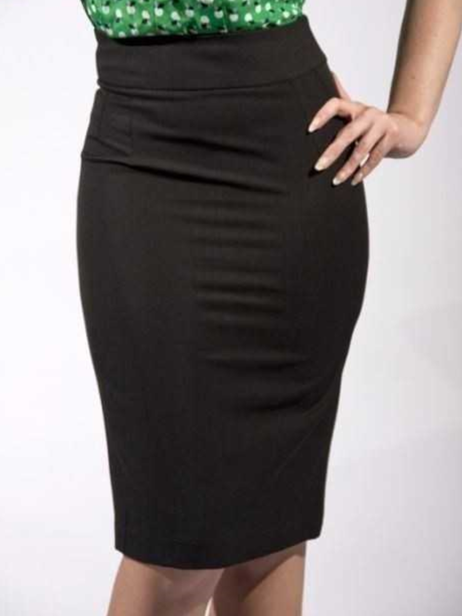 Very Cherry Pencilskirt schwarz