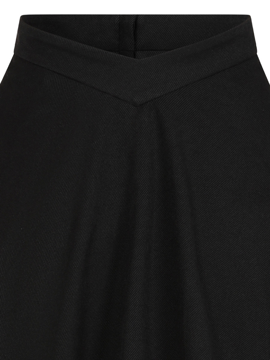 Banned Rock Baxtor Skirt Black Corduroy