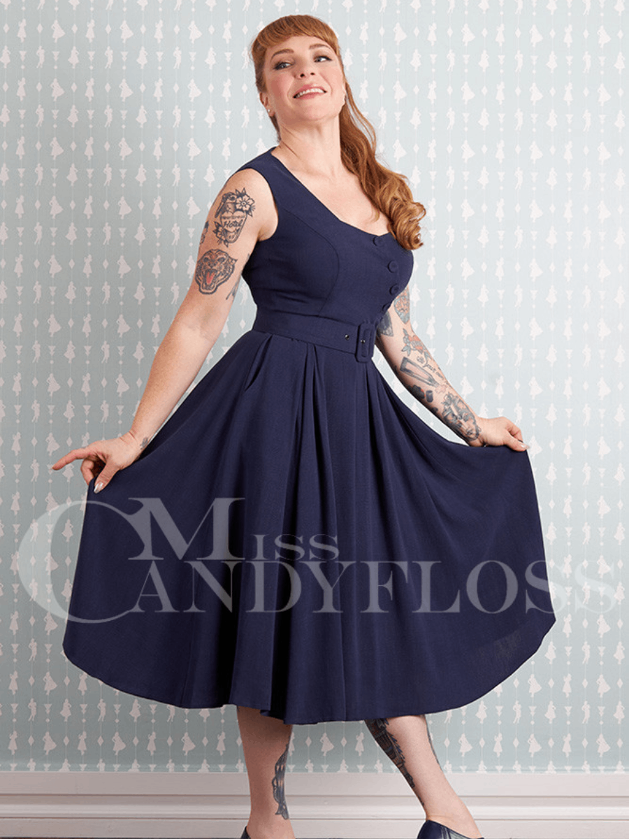 Miss Candyfloss Kleid Raula-Indigo