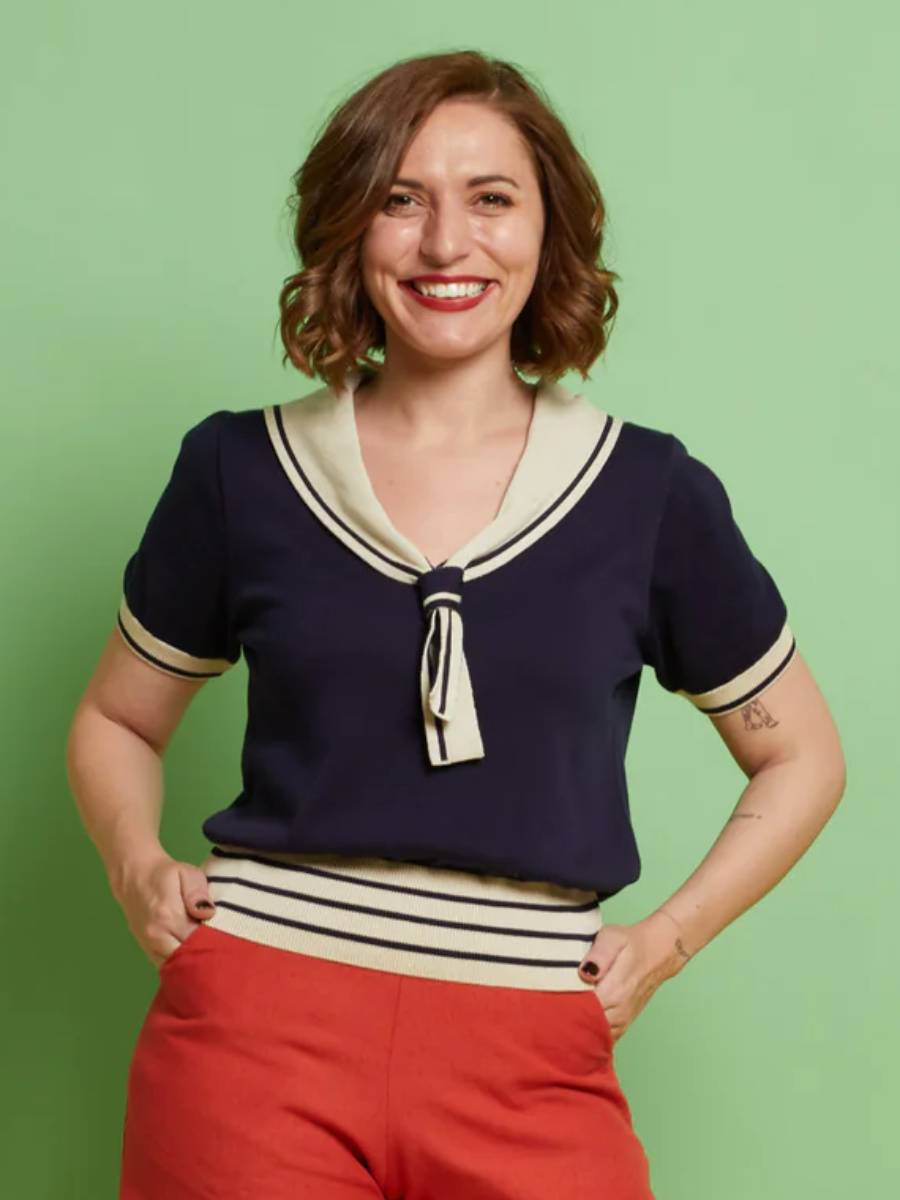 Palava Stricktop Sailor Top Navy