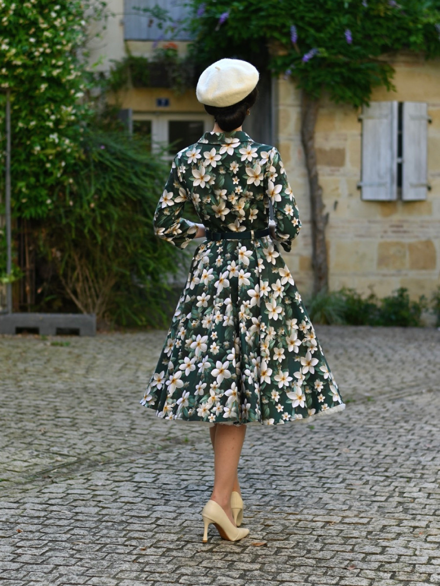 Hearts and Roses Kleid Skye Floral Swing Dress Green