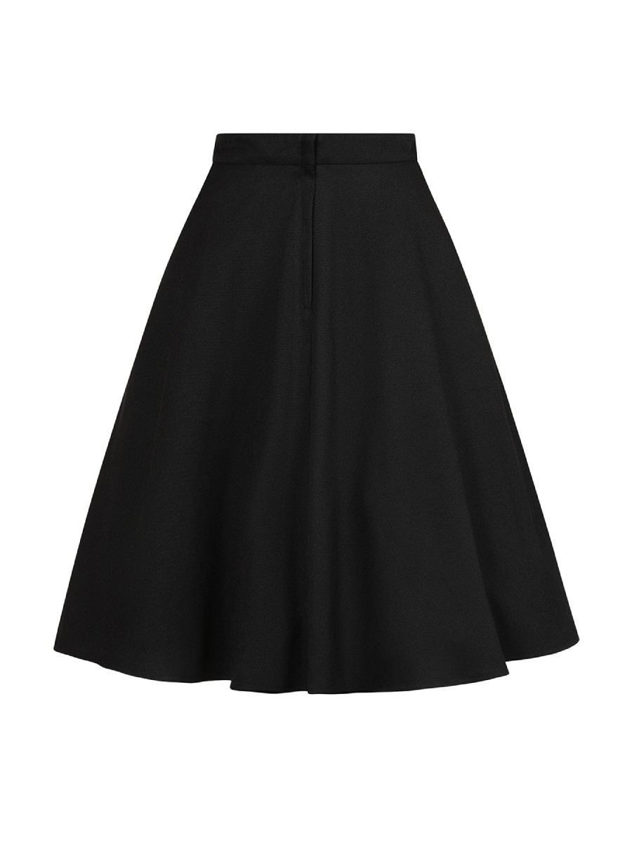 Banned Rock Baxtor Skirt Black Corduroy