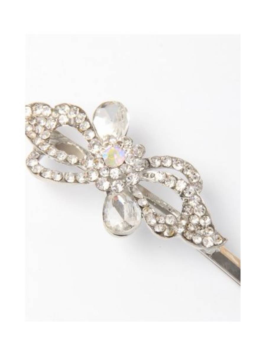Metall Haarklemme im Vintage Style mit Strass