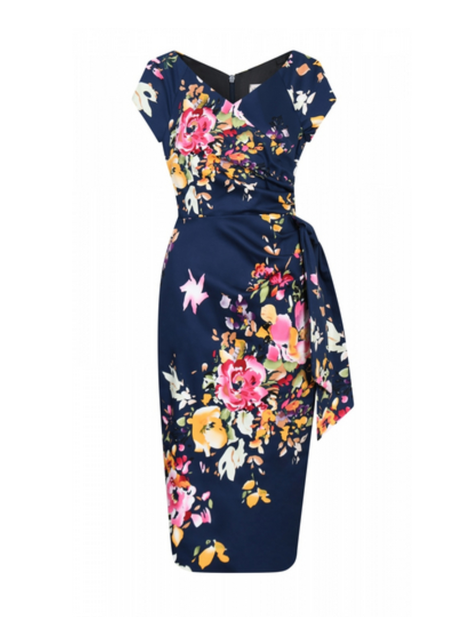 The Pretty Dress Company Kleid Hourglass Pencil Dress Navy Seville