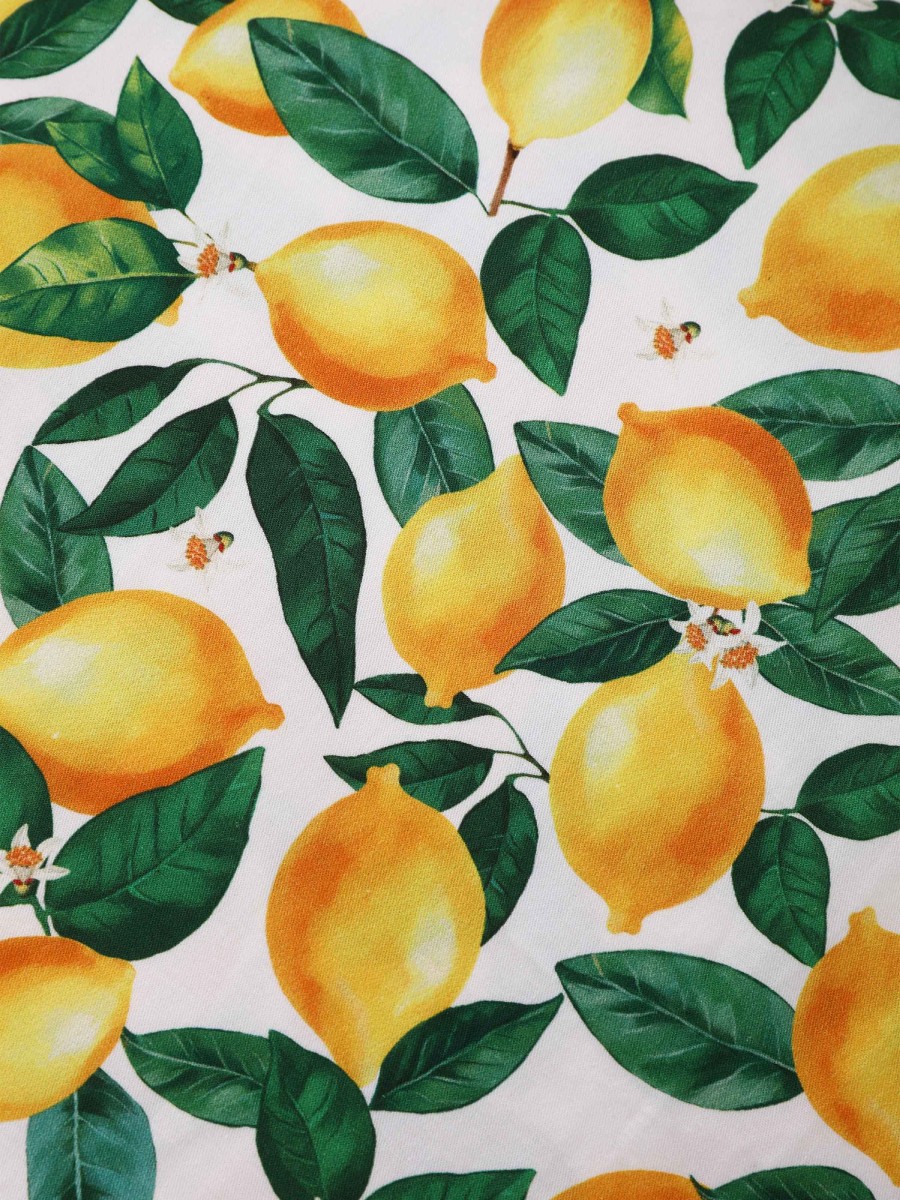 Dolly & Dotty Kleid Amanda White Lemon Print