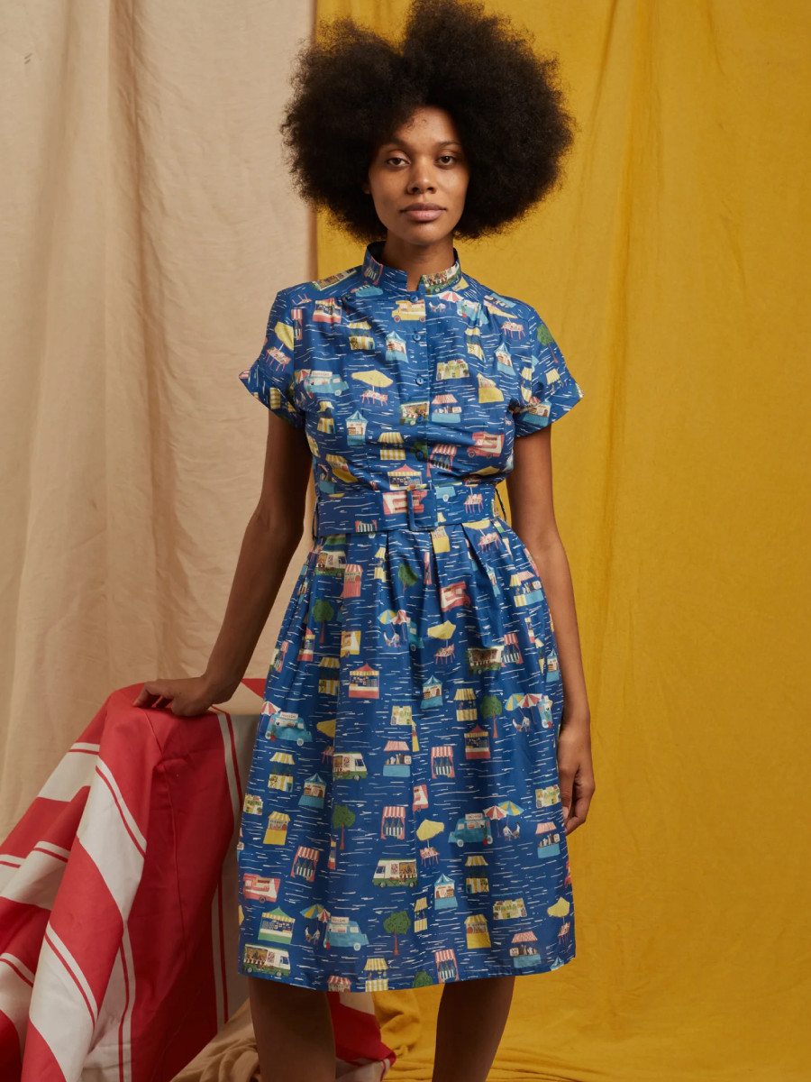 Palava Kleid Louise Dress Blue Festival