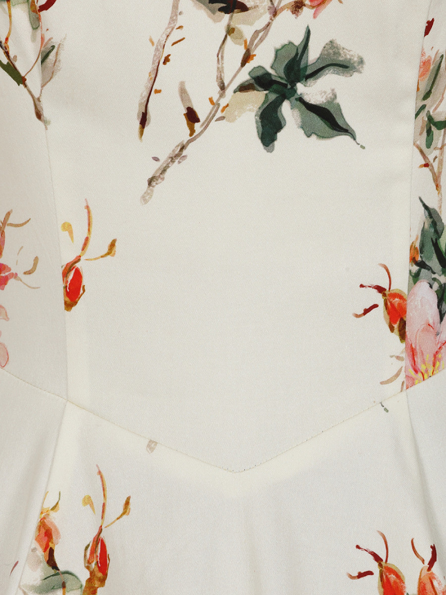 Hearts and Roses Kleid Spring Petal Swing Dress creme