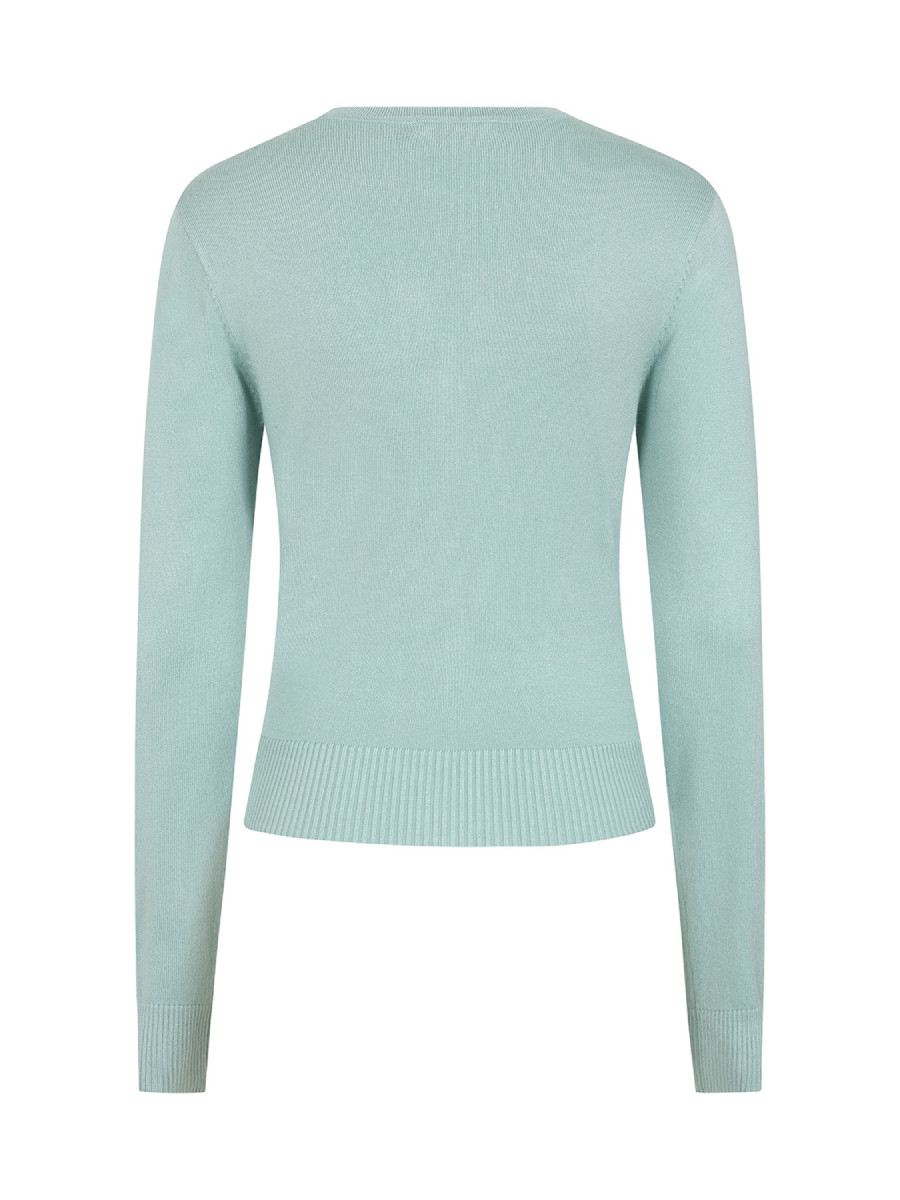 Banned Heritage Cherry Cardigan hellblau