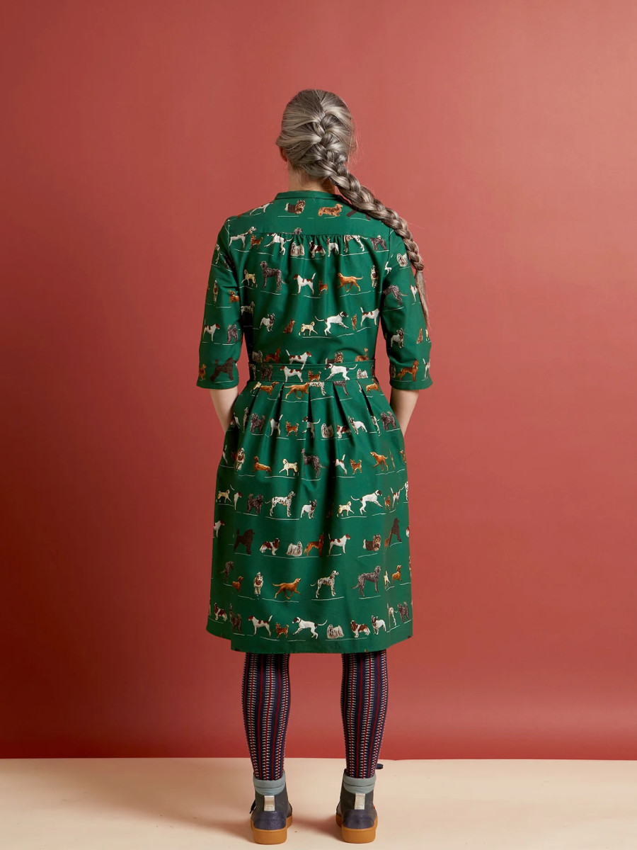 Palava Kleid Cynthia Green Porcelain Dogs
