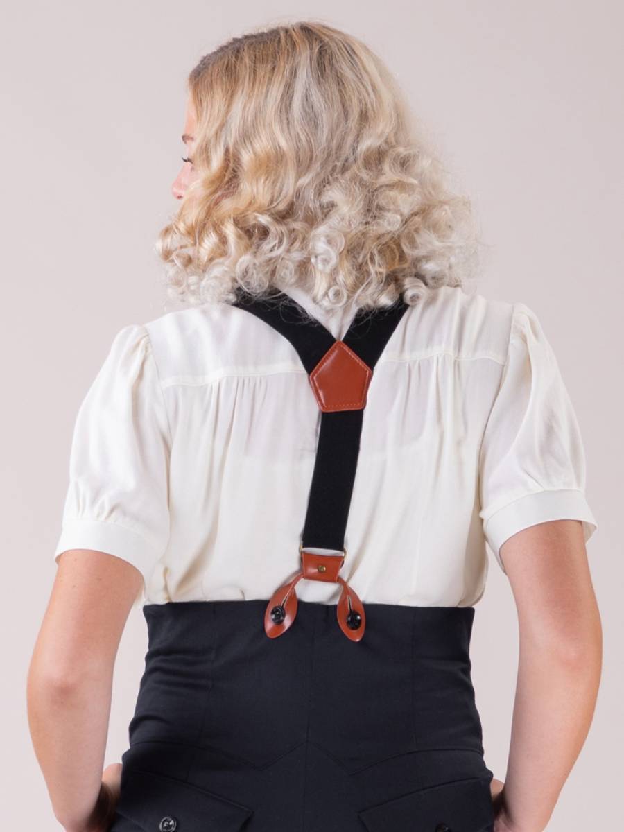 Emmy Hosenträger The Sassy Suspenders Black Cognac