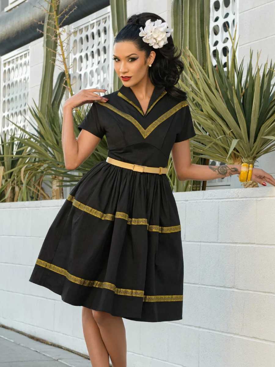 Rockin Bettie Kleid Morning in Merida Swing Dress