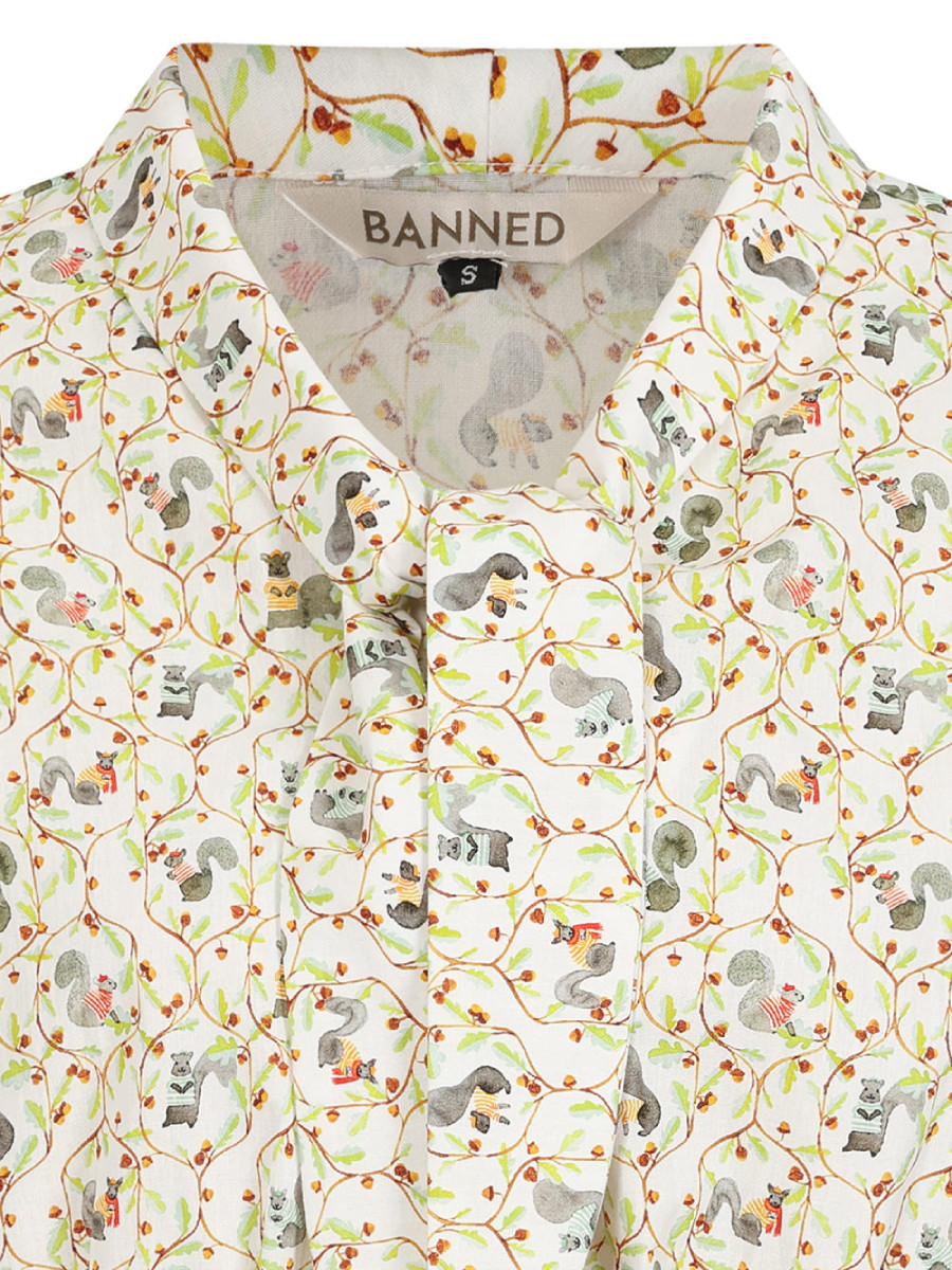 Banned Bluse Cherry Squirrel Blouse