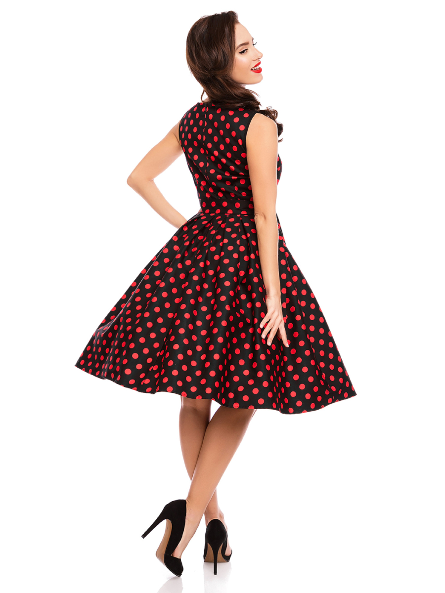 Dolly & Dotty Kleid Elizabeth Black Red Polka