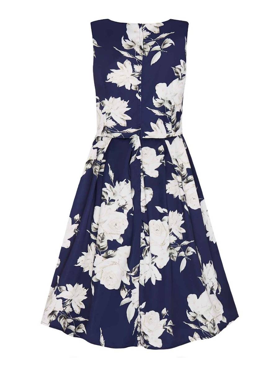 Dolly and Dotty Kleid Annie Navy White Rose