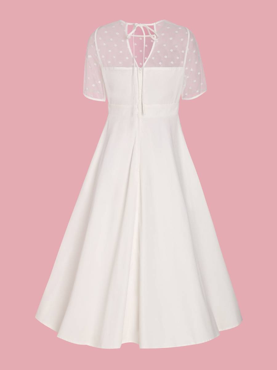 Dolly & Dotty Kleid Elizabeth Polka Dot Mesh Brautkleid