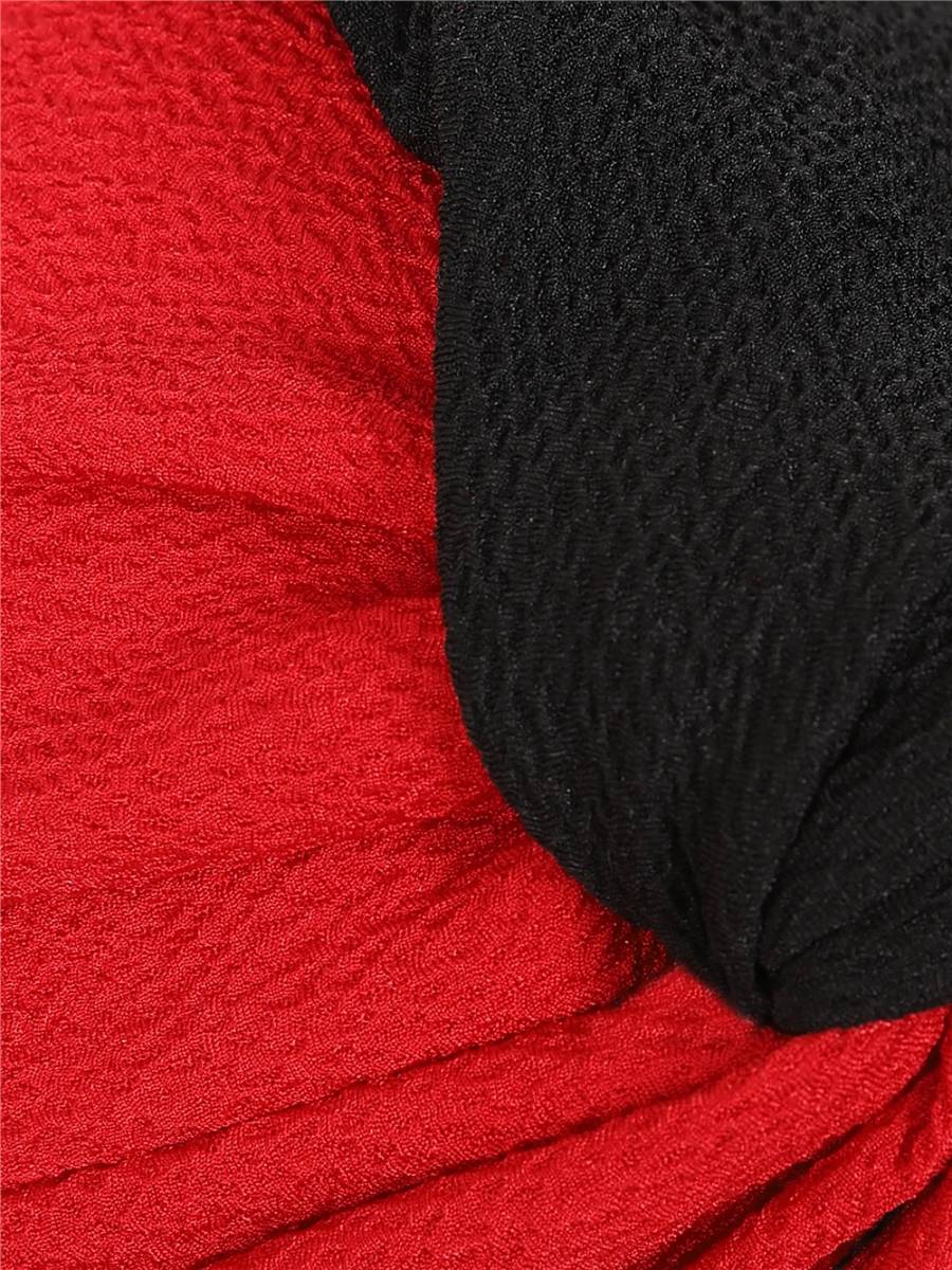 Collectif Zuzanna Two Tone Turban schwarz rot