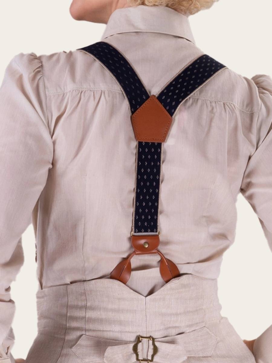 Emmy Hosenträger The Sassy Suspenders Navy Diamonds