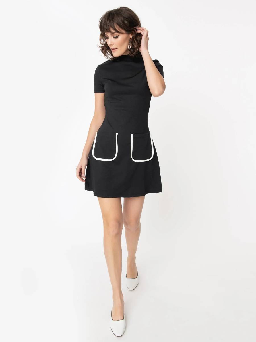 Smak Parlour Kleid Wave Maker Mini Dress schwarz
