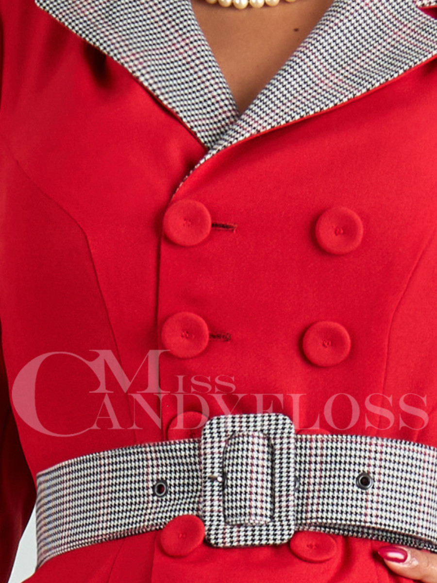 Miss Candyfloss Mantelkleid Lilou-Rose Coat Dress