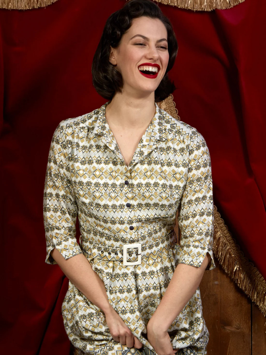 Palava Kleid Cynthia Cream Moving Pictures