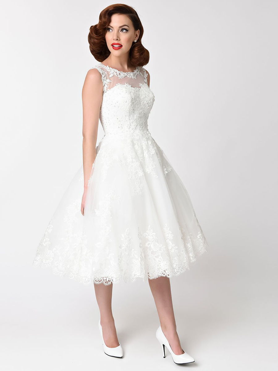 Unique Vintage Brautkleid Riviera Ivory