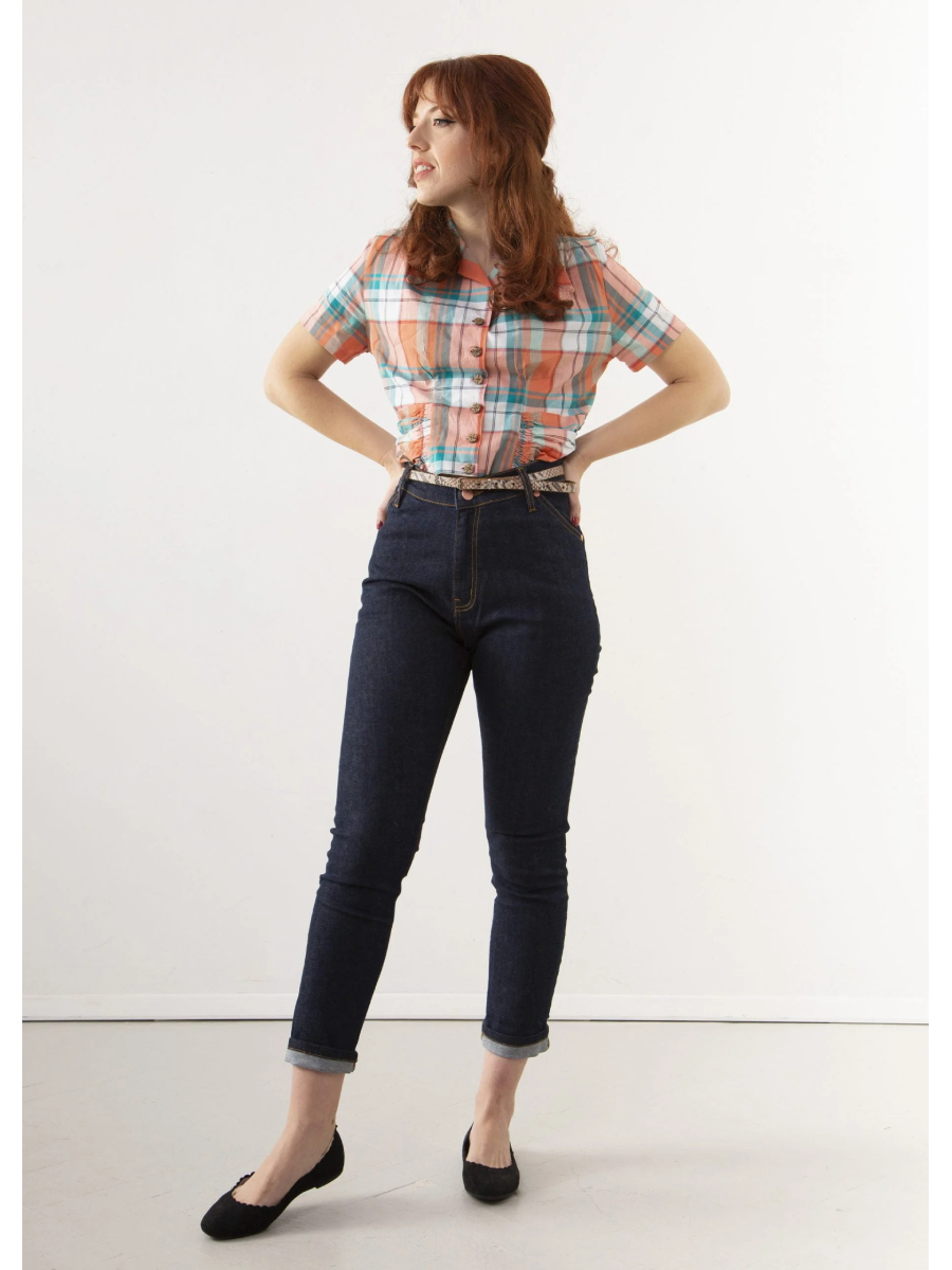 Lady K Loves Polly Petite Jeans dunkelblau