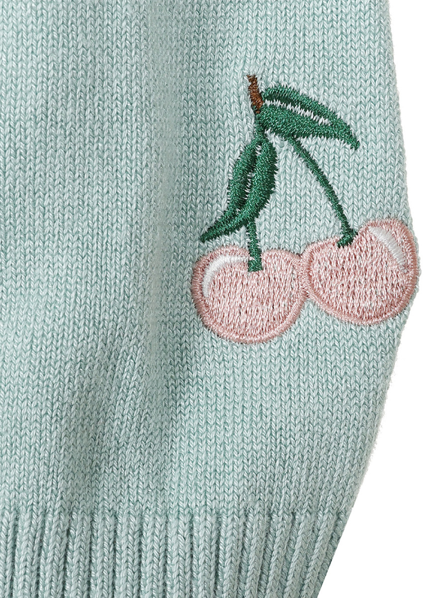 Banned Heritage Cherry Cardigan hellblau